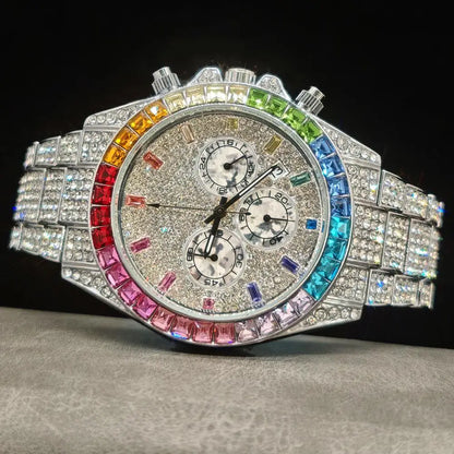 Luxury Ice Diamond Rainbow Watch™