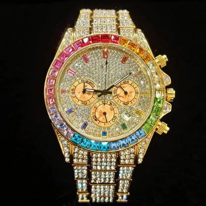Luxury Ice Diamond Rainbow Watch™