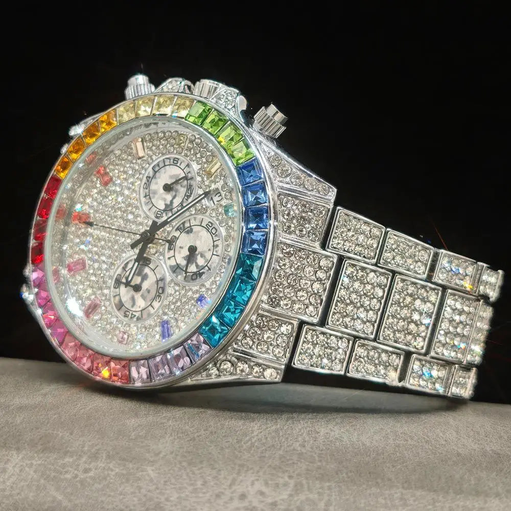 Luxury Ice Diamond Rainbow Watch™