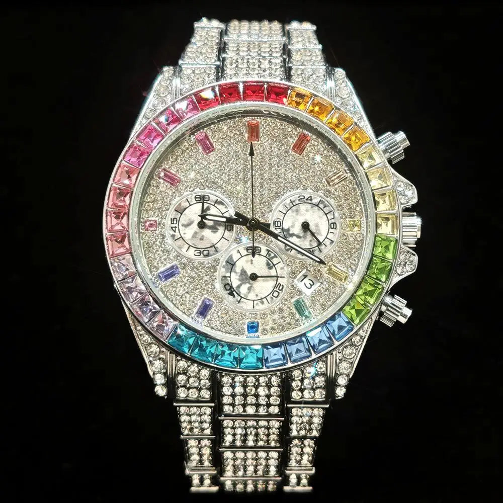 Luxury Ice Diamond Rainbow Watch™